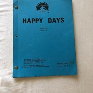 1978 Happy Days TV show authentic script